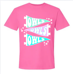 PINK OWLS TEE {{PREORDER}}
