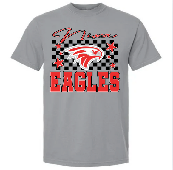 NIXA EAGLES CHECK TEE {{PREORDER}}
