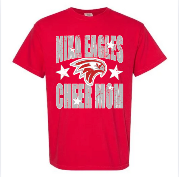 NIXA EAGLES STARS CHEER MOM TEE {{PREORDER}}