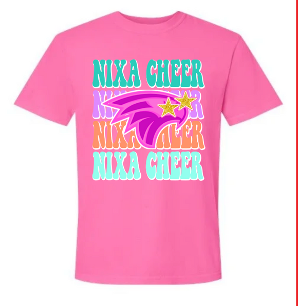 PINK NIXA CHEER TEE {{PREORDER}}