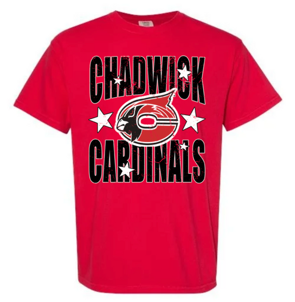 CHADWICK CARDINALS STARS TEE {{PREORDER}}