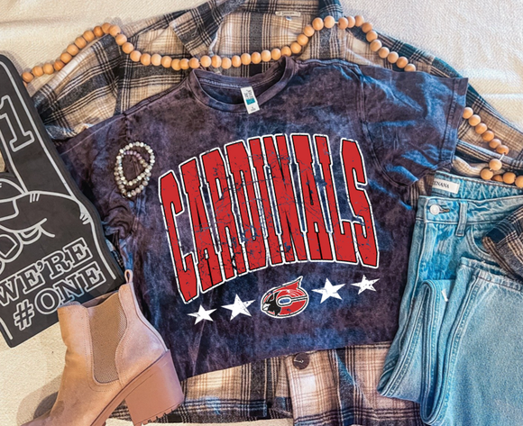 CARDINALS ACID WASH TEE {{PREORDER}}
