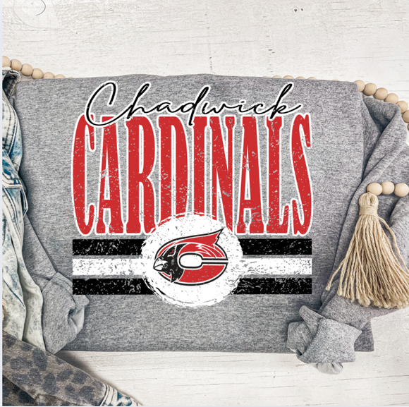 CHADWICK CARDINALS NEW STRIPES SWEATSHIRT {{PREORDER}}