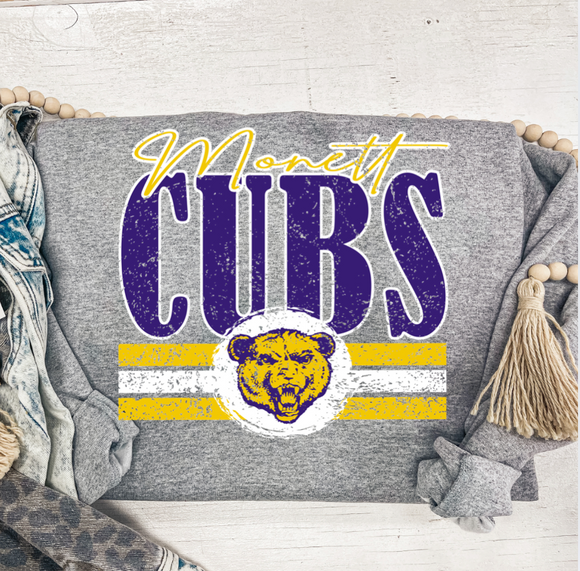 MONETT CUBS NEW STRIPES SWEATSHIRT {{PREORDER}}