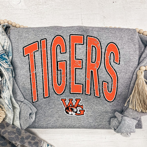 TIGERS OVERSIZED FONT SWEATSHIRT {{PREORDER}}