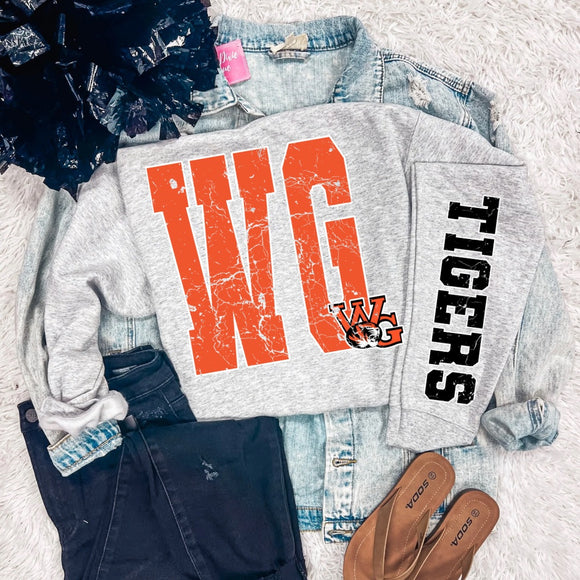 WALNUT GROVE VARSITY SLEEVE SWEATSHIRT {{PREORDER}}