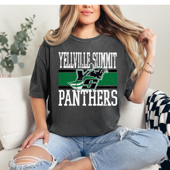 YELLVILLE PANTHERS TRENDY BLOCK TEE {{PREORDER}}